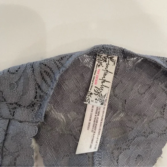 Free People Intimately grey lace Gallon racerback - Picture 6 of 14
